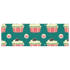 Retro 40s 50s Cupcake Pattern 2 Banner And Sign 9  X 3  by violetheavensky