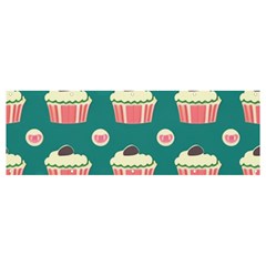 Retro 40s 50s Cupcake Pattern 2 Banner And Sign 12  X 4  by violetheavensky