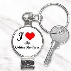 I Love My Golden Retriever Nail Clippers Key Chain by mydogbreeds