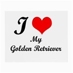 I Love Golden Retriever Front