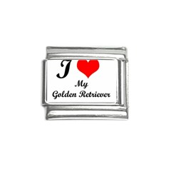 I Love Golden Retriever Italian Charm (9mm) by mydogbreeds