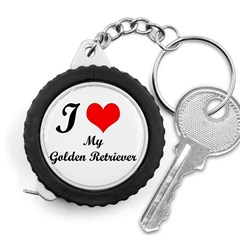 I Love Golden Retriever Measuring Tape by mydogbreeds