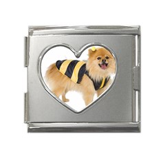 Dog-photo Mega Link Heart Italian Charm (18mm) by swimsuitscccc