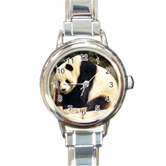 Giant Panda National Zoo Round Italian Charm Watch by rainbowberry