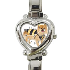 My-dog-photo Heart Italian Charm Watch by knknjkknjdd