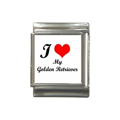 I Love My Golden Retriever Italian Charm (13mm) by ArtsCafecom3