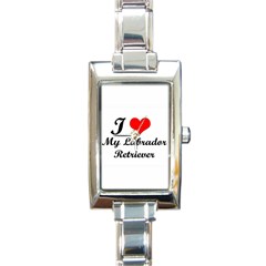 Dog-photo Rectangular Italian Charm Watch by swimsuitscccc