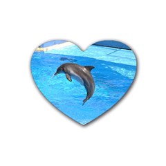 Jumping Dolphin Heart Coaster (4 Pack) by dropshipcnnet