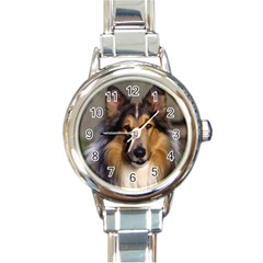 Dog4 Round Italian Charm Watch by designergaze