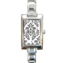 Pattern1 Rectangular Italian Charm Watch by designergaze