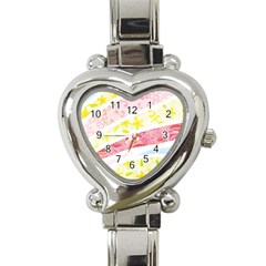 Pattern4 Heart Italian Charm Watch by designergaze