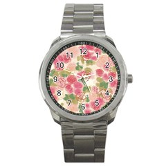 Flower3 Sport Metal Watch by designergaze