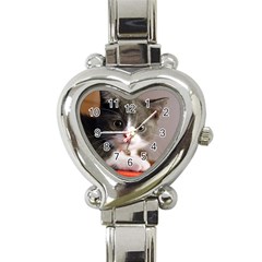 Cat1 Heart Italian Charm Watch by designergaze