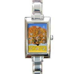 Tree1 Rectangular Italian Charm Watch by designergaze