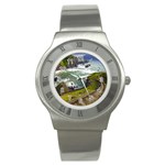 Land3 Stainless Steel Watch Front