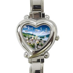 Land5 Heart Italian Charm Watch by designergaze