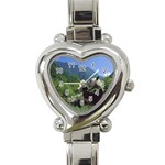 bear5 Heart Italian Charm Watch Front