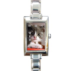 Cat1 Rectangular Italian Charm Watch by designergaze