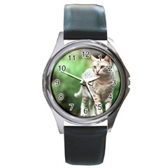 Cat2 Round Metal Watch by designergaze