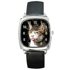 Cat4 Square Metal Watch by designergaze