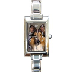 Dog4 Rectangular Italian Charm Watch by designergaze