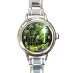 Land4 Round Italian Charm Watch Front