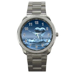 Water2 Sport Metal Watch by designergaze