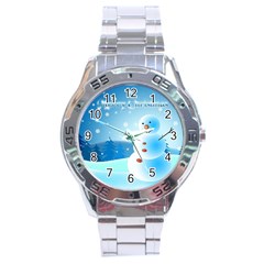 Xmas4 Stainless Steel Analogue Men’s Watch by designergaze