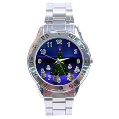 Xmas6 Stainless Steel Analogue Men’s Watch by designergaze