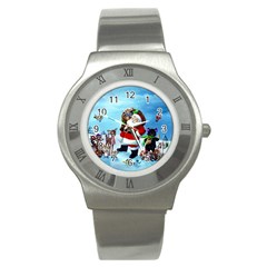 Xmas7 Stainless Steel Watch by designergaze