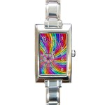 cr7 Rectangular Italian Charm Watch Front