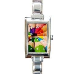 Cr4 Rectangular Italian Charm Watch by designergaze