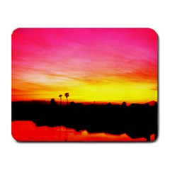 Pink Sunset Small Mouse Pad (rectangle) by tammystotesandtreasures