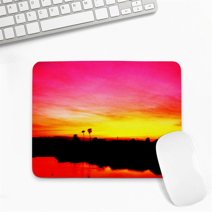 Pink Sunset Small Mouse Pad (Rectangle)