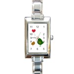 Love Birds Classic Elegant Ladies Watch (Rectangle) Front