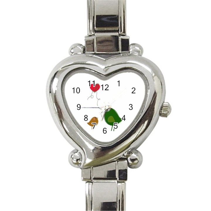 Love Birds Classic Elegant Ladies Watch (Heart)