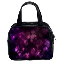 Purple Bokeh Twin-sided Satched Handbag by PurpleVIP