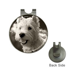 Westie Puppy Hat Clip With Golf Ball Marker by Koalasandkangasplus