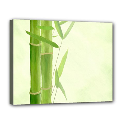 Bamboo Canvas 14  X 11  (framed) by Siebenhuehner