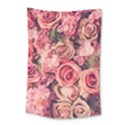 Beautiful pink roses Small Tapestry View1