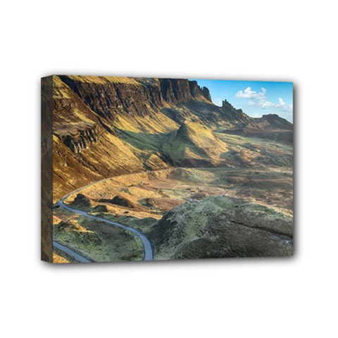 Nature Landscape Mountains Outdoor Mini Canvas 7  X 5  by Celenk