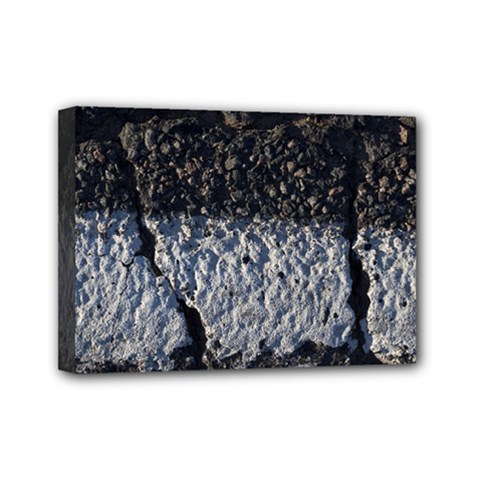 Asphalt Road  Mini Canvas 7  X 5  (stretched) by rsooll