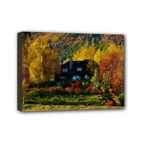 Outdoor Landscape Scenic View Mini Canvas 7  X 5  (stretched) by Pakrebo