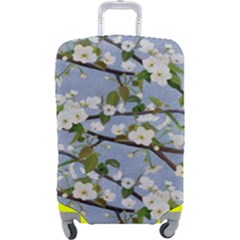 Pear Branch With Flowers Luggage Cover (large) by SychEva