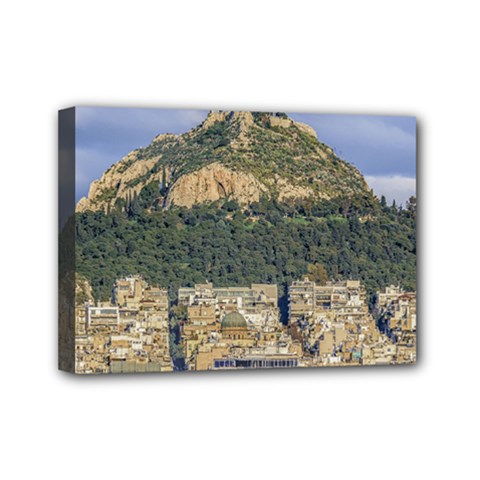 Atenas Aerial View Cityscape Photo Mini Canvas 7  X 5  (stretched) by dflcprintsclothing