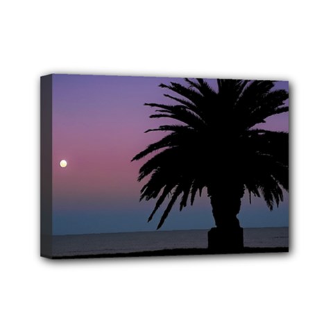 Sunset Coastal Scene, Montevideo Uruguay Mini Canvas 7  X 5  (stretched) by dflcprintsclothing