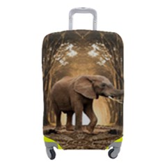 Sculpture Travel Outdoor Nature Elephant Luggage Cover (small) by Wegoenart