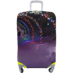 Outdoor Christmas Lights Tunnel Luggage Cover (large) by artworkshop