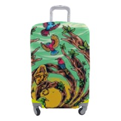 Monkey Tiger Bird Parrot Forest Jungle Style Luggage Cover (small) by Grandong