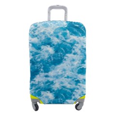 Blue Ocean Wave Texture Luggage Cover (small) by Jack14